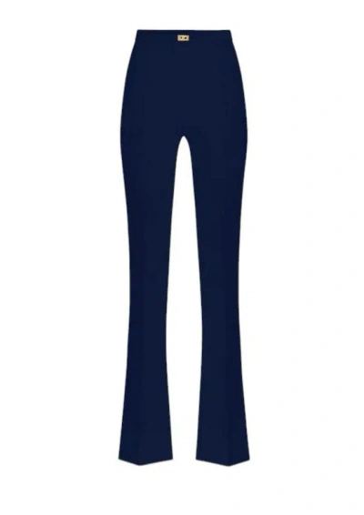 Elisabetta Franchi Trousers In Blue