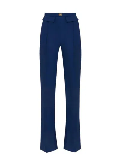 Elisabetta Franchi Trousers In Blue