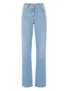 Elisabetta Franchi Rhinestone-embellished Jeans In Blue