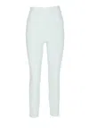 Elisabetta Franchi Logo-plaque Straigh-leg Trousers In Blue