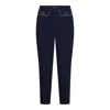 Elisabetta Franchi Trousers Blue And Green In Blue