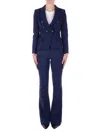 Elisabetta Franchi Trousers Blue In Blu Verde