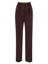 Elisabetta Franchi Pants  Woman Color Burgundy In Bordeaux