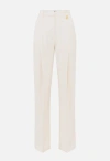 Elisabetta Franchi Tailored Beige Trousers With High Waist In Brown