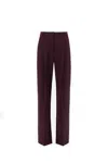 Elisabetta Franchi High-waisted Tailored Trousers In Brown