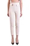 Elisabetta Franchi High-waisted Casual Pants In Butter