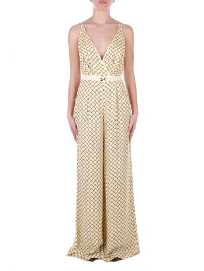 Elisabetta Franchi Trousers In Curry Marrone