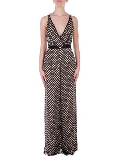 Elisabetta Franchi Trousers In Nero Burro Nero
