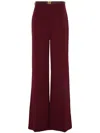 Elisabetta Franchi Belted Palazzo Pants In Red