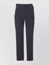 Elisabetta Franchi Trousers Straight Leg Belt Loops In Blue
