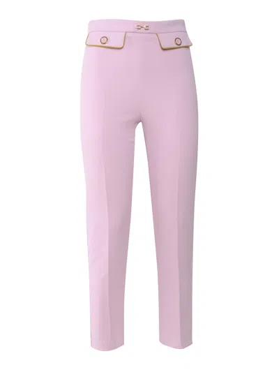 Elisabetta Franchi Trousers In White