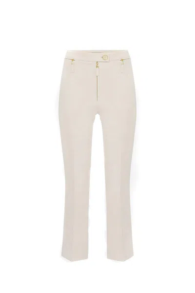 Elisabetta Franchi Trousers In White