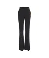 Elisabetta Franchi Trousers With Chain Detail In Black