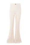 ELISABETTA FRANCHI ELISABETTA FRANCHI BUTTER FLARED TROUSER WITH LOGO