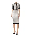 Elisabetta Franchi Trumpet-shaped Mid-length Dress In White