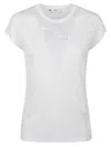 Elisabetta Franchi Crew Neck Modal T-shirt With Embroidered Thread