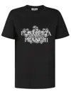 Elisabetta Franchi Jersey T-shirt With Logo Print And Embroidery