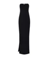 Elisabetta Franchi Tube Top Dress In Black