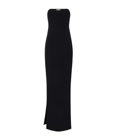 Elisabetta Franchi Tube Top Dress In Black