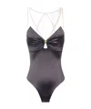 Elisabetta Franchi Tulle Detailing Bodysuit In Black