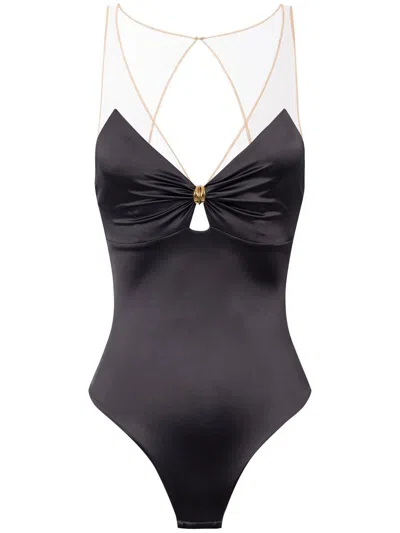 ELISABETTA FRANCHI ELISABETTA FRANCHI TULLE DETAILING BODYSUIT
