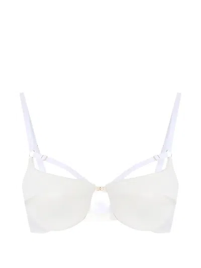 Elisabetta Franchi Tulle Geometric Bra In Multi