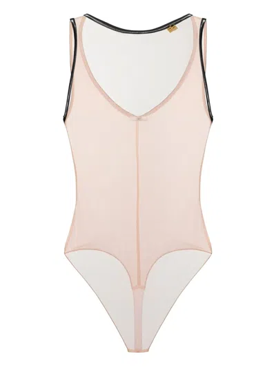 Elisabetta Franchi Body Aus Tüll In Multi