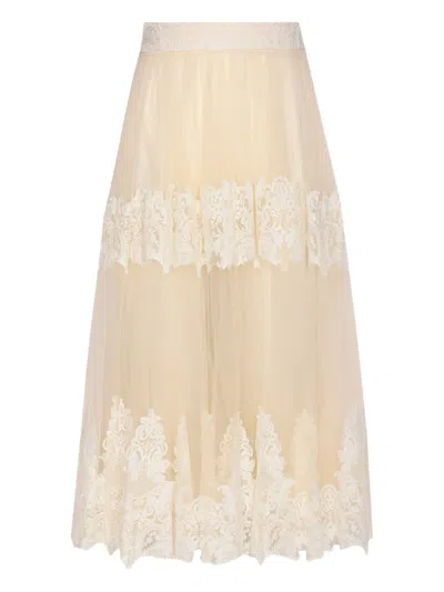 ELISABETTA FRANCHI TULLE SKIRT