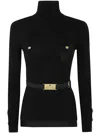 Elisabetta Franchi Logo-embroidered Jumper In Black