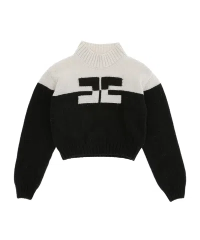 Elisabetta Franchi Turtleneck Knit Top In Black
