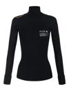 Elisabetta Franchi Turtleneck Knitted Top In Black