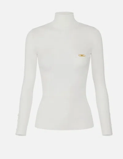 ELISABETTA FRANCHI ELISABETTA FRANCHI TURTLENECK SWEATER WITH POCKET