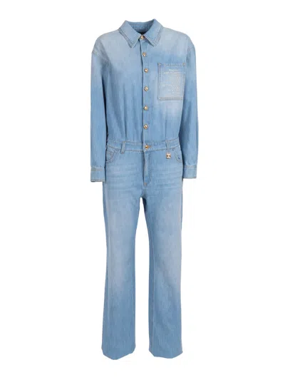 Elisabetta Franchi Tuta Donna Jeans In Multi