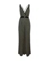 Elisabetta Franchi Black Diamond Print Georgette Jumpsuit