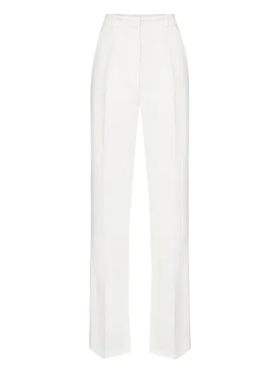 ELISABETTA FRANCHI TUXEDO-DETAIL TROUSERS