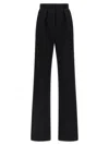 Elisabetta Franchi Black Trousers With Pleated Details In Fabric Woman In Black