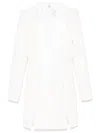 Elisabetta Franchi Single-breasted Crepe Blazer In White