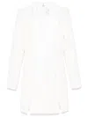 Elisabetta Franchi Single-breasted Crepe Blazer In White