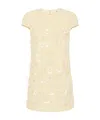 Elisabetta Franchi Tweed Mini Dress In Nude