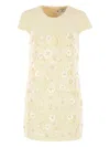 Elisabetta Franchi Tweed Mini Dress In Nude