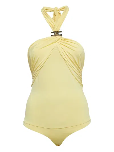 Pre-owned Elisabetta Franchi Twisted Halter Body