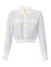 Elisabetta Franchi Two-colour Buttoned Shirt In Multi