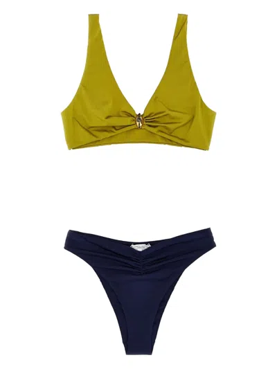 ELISABETTA FRANCHI TWO-TONE BIKINI SET