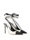 Elisabetta Franchi Two-toned Stiletto-heel Pumps In White