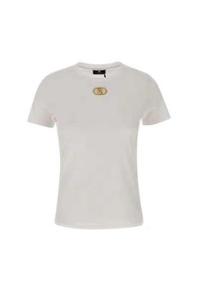 Elisabetta Franchi Urban Cotton Jersey T-shirt In White
