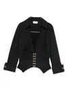 Elisabetta Franchi V-neck Blouse In Black