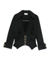 Elisabetta Franchi V-neck Blouse In Black