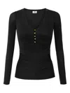 Elisabetta Franchi V-neck Blouse In Black