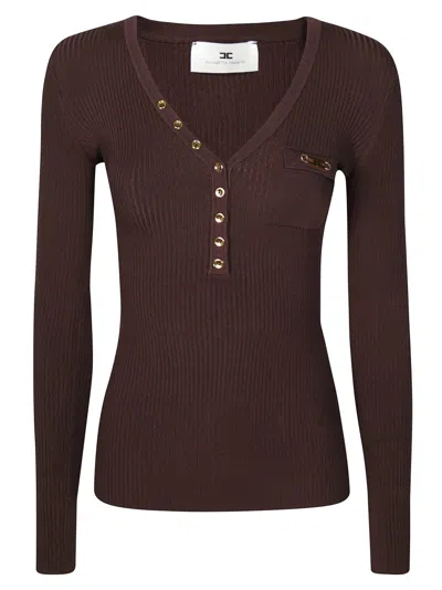 ELISABETTA FRANCHI V-NECK CARDIGAN