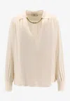 Elisabetta Franchi Viscose Shirt In Neutral